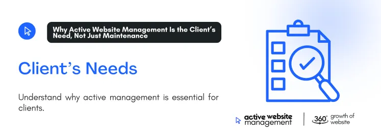 Understand why active management is essential for clients.