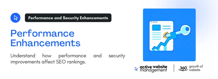Understand how performance and security improvements affect SEO rankings.