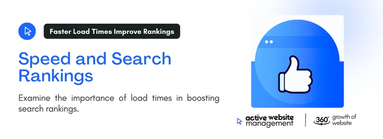 Examine the importance of load times in boosting search rankings.