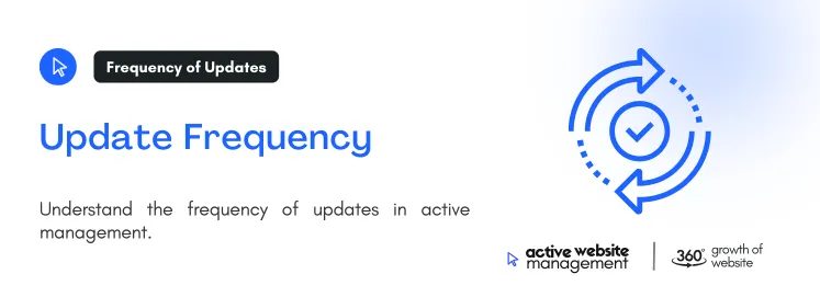 Understand the frequency of updates in active management.