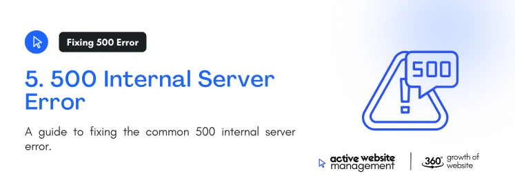 5. 500 Internal Server Error on Fix WordPress Issues: A Complete Guide to Troubleshooting and Optimizing Your Website