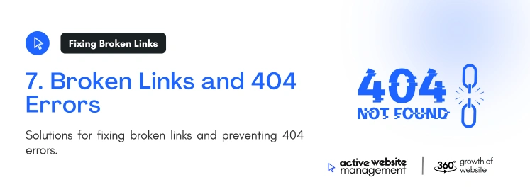 7. Broken Links and 404 Errors on Fix WordPress Issues: A Complete Guide to Troubleshooting and Optimizing Your Website