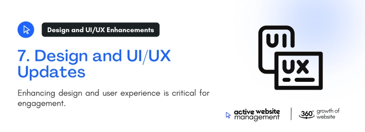 7. Design and UI UX Updates on Understanding Website Maintenance Costs: What You Need to Know for Effective Budgeting