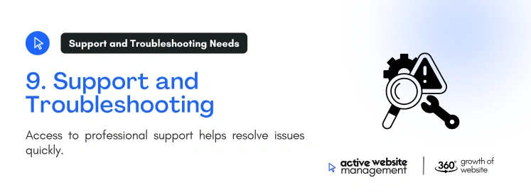 9. Support and Troubleshooting on Understanding Website Maintenance Costs: What You Need to Know for Effective Budgeting