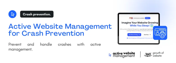 Active Website Management for Crash Prevention on Emergency Website Support: What to Do When Your Site Crashes Prevent and handle crashes with active management