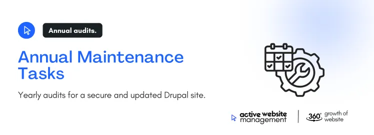 Yearly audits for a secure and updated Drupal site