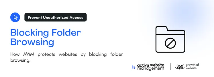 How AWM protects websites by blocking folder browsing