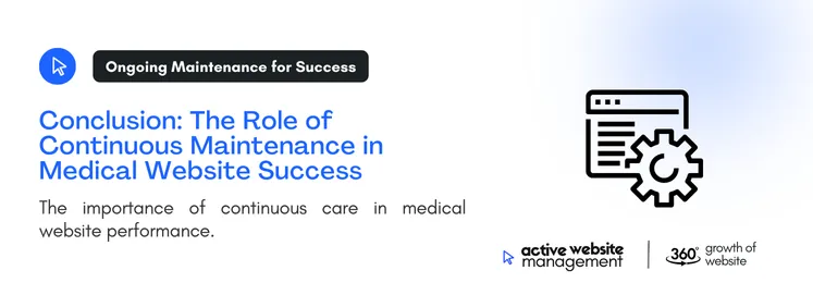 The importance of continuous care in medical website performance