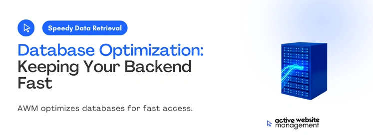Database Optimization Keeping Your Backend Fast on How Active Website Management (AWM) Can Improve Your Website Performance AWM optimizes databases for fast access