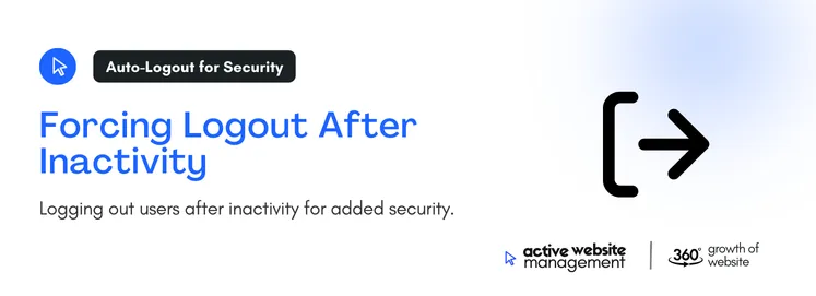 Logging out users after inactivity for added security