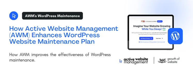 How AWM improves the effectiveness of WordPress maintenance