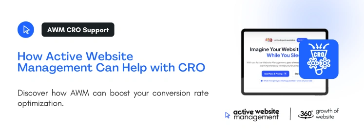 How Active Website Management Can Help with CRO 1 on Website Conversion Rate Optimization: A Step-by-Step Guide How Active Website Management Can Help with CRO 1 on Website Conversion Rate Optimization: A Step-by-Step Guide