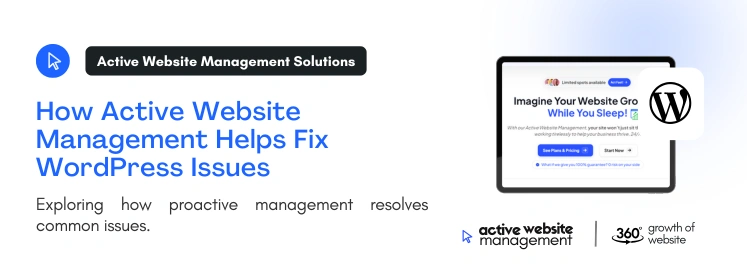 How Active Website Management Helps Fix WordPress Issues 2 on Fix WordPress Issues: A Complete Guide to Troubleshooting and Optimizing Your Website