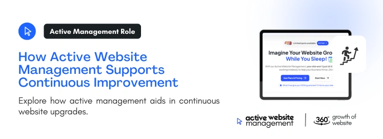 How Active Website Management Supports Continuous Improvement on The Power of Continuous Website Improvement: Why It’s Essential for Business Growth How Active Website Management Supports Continuous Improvement on The Power of Continuous Website Improvement: Why It’s Essential for Business Growth