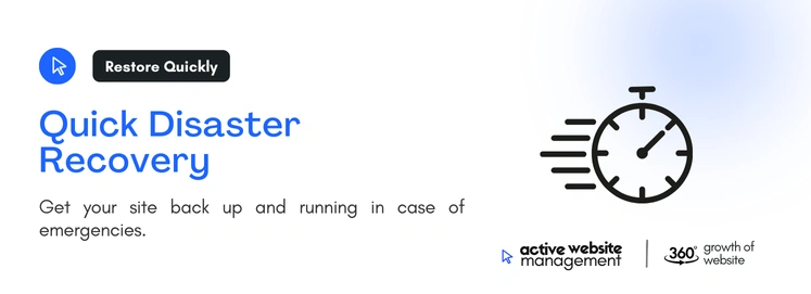 Quick Disaster Recovery on Why Regular Backups Are Crucial for Your Website Quick Disaster Recovery on Why Regular Backups Are Crucial for Your Website