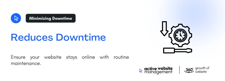 Reduces Downtime on Ultimate Guide to Web Page Maintenance: Keeping Your Website Performing at Its Best Ensure your website stays online with routine maintenance.