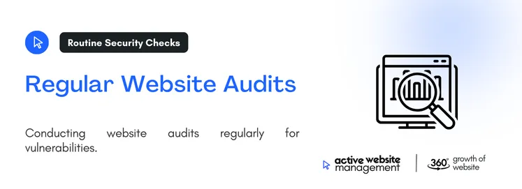 Conducting website audits regularly for vulnerabilities