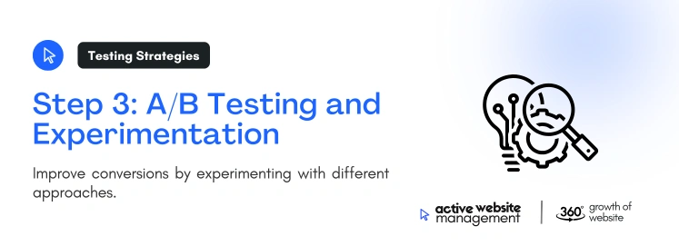 Step 3 A B Testing and on Website Conversion Rate Optimization: A Step-by-Step Guide Step 3 A B Testing and on Website Conversion Rate Optimization: A Step-by-Step Guide