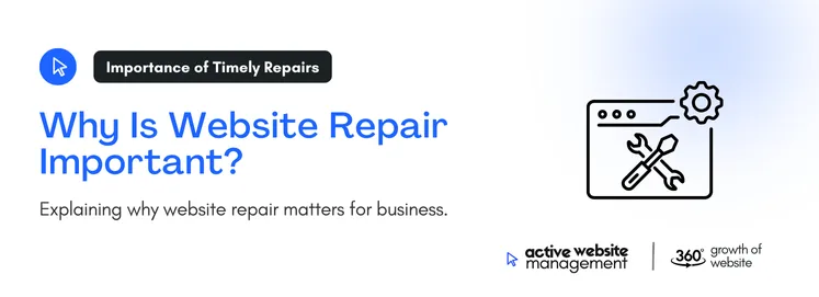 Explaining why website repair matters for business