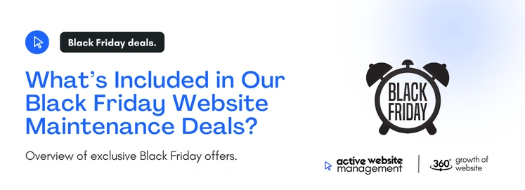 28 on Black Friday 2024: 30% Off Exclusive Website Maintenance Deals – Don’t Miss Out!