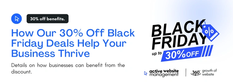 29 on Black Friday 2024: 30% Off Exclusive Website Maintenance Deals – Don’t Miss Out!