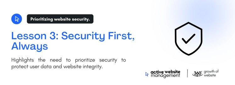 Lesson 3 security first always on Lessons from the Best Business Websites of 2025 Lesson 3: Security First, Always