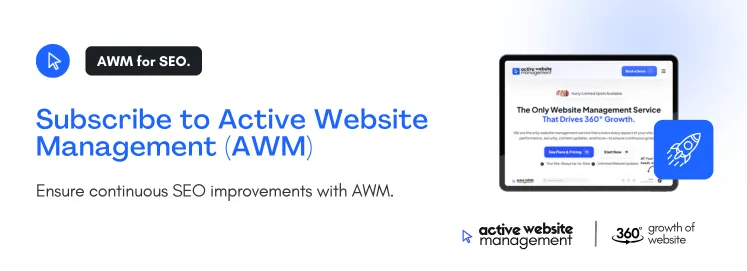 Subscribe to Active Website Management AWM on WordPress SEO Health Check: Key Steps for Better Rankings Ensure continuous SEO improvements with AWM