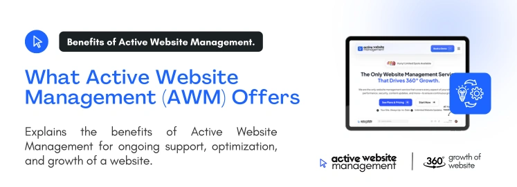 What Active Website Management (AWM) Offers