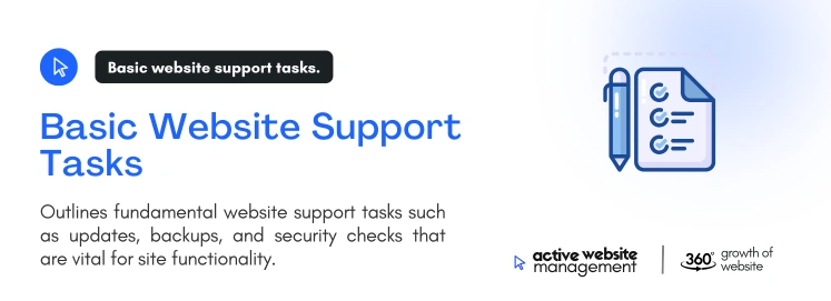 basic website support tasks on Website Support 101: Keep Your Site Safe & Up-to-Date Basic Website Support Tasks