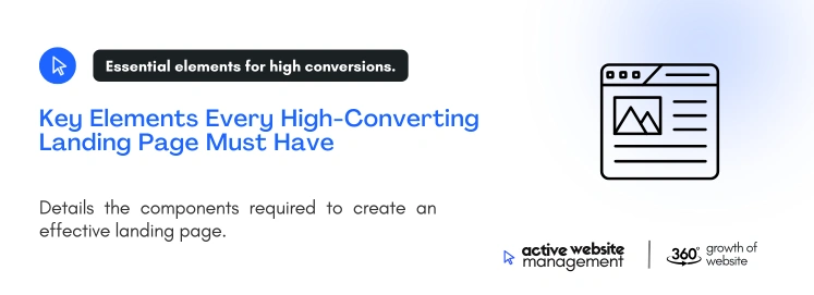 key elements high converting landing page on How to build a Landing Page That Converts Key Elements Every High-Converting Landing Page Must Have