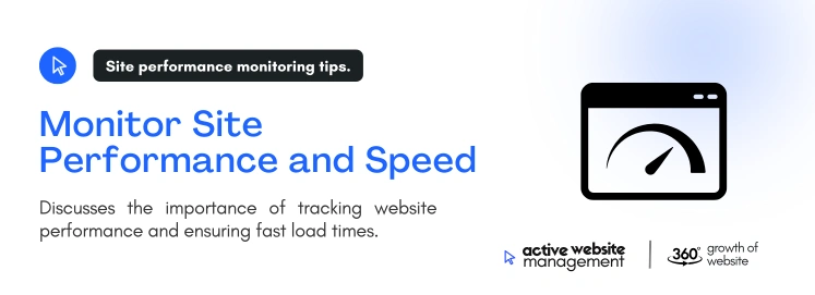 Monitor Site Performance and Speed