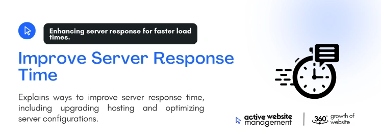 improve server response time on How to Speed Up Your Website: 10 Proven Methods
