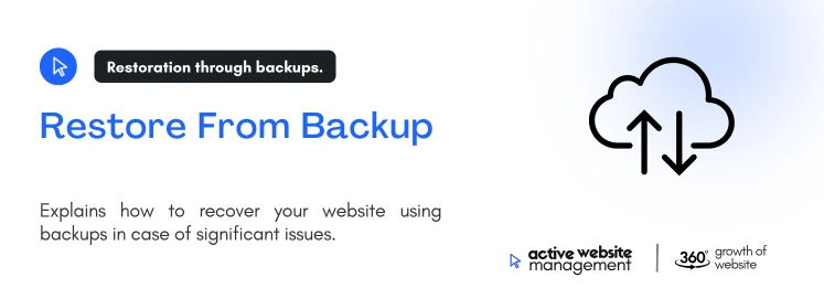 restore from backup on What to Do When Your Website Goes Offline