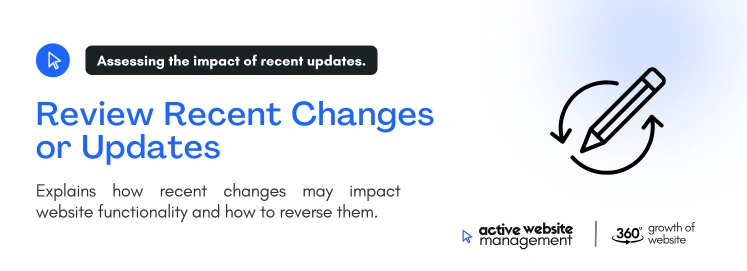 review recent changes or updates on What to Do When Your Website Goes Offline