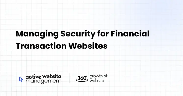 Managing Security for Financial Transaction Websites