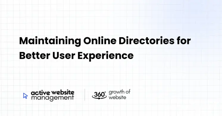 Maintaining Online Directories for Better User Experience