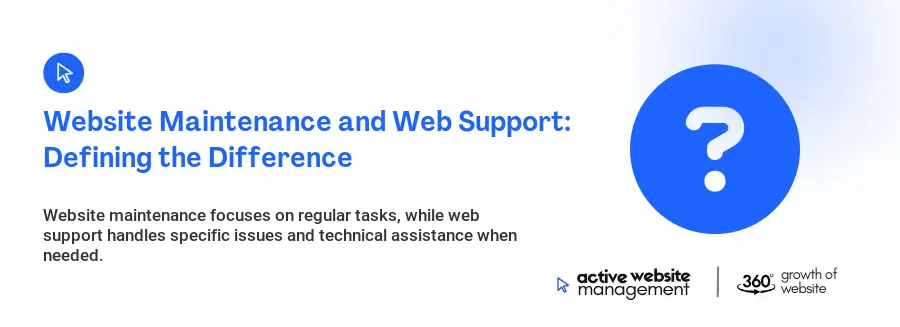 Website Maintenance and Web Support: Defining the Difference