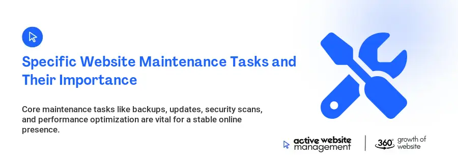 Specific Website Maintenance Tasks and Their Importance