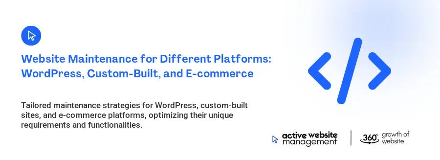 Website Maintenance for Different Platforms: WordPress, Custom-Built, and E-commerce