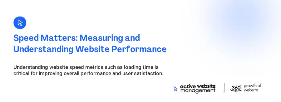 Speed Matters: Measuring and Understanding Website Performance