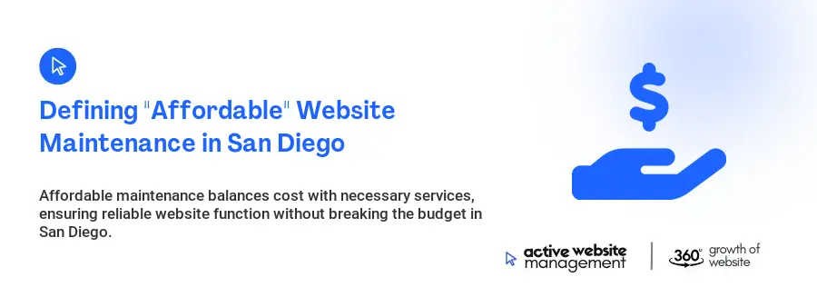 Defining "Affordable" Website Maintenance in San Diego