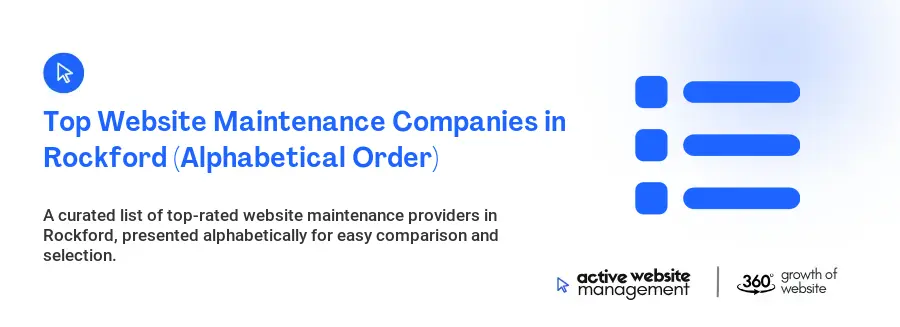 Top Website Maintenance Companies in Rockford (Alphabetical Order)