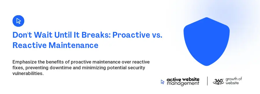 Don't Wait Until It Breaks: Proactive vs. Reactive Maintenance