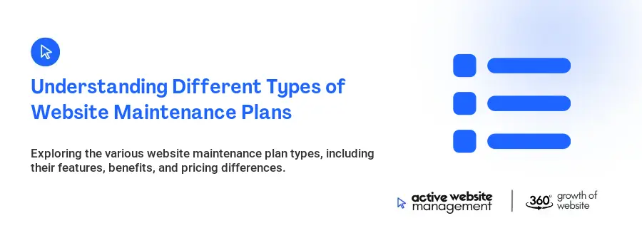 Understanding Different Types of Website Maintenance Plans