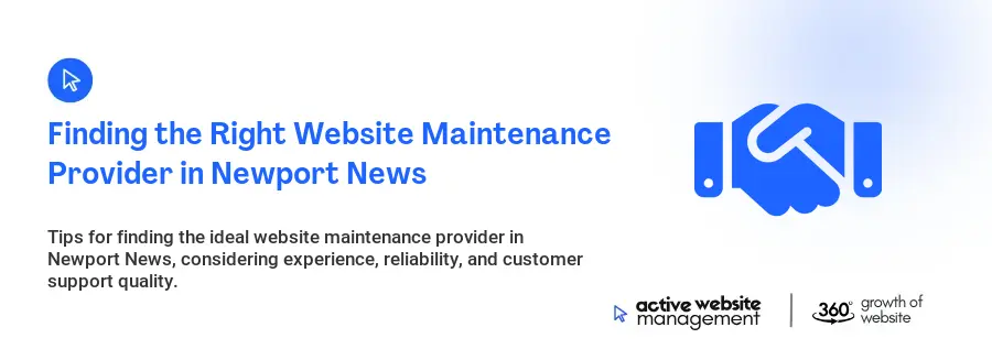 Finding the Right Website Maintenance Provider in Newport News