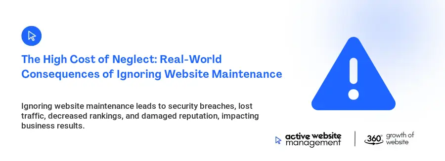 The High Cost of Neglect: Real-World Consequences of Ignoring Website Maintenance