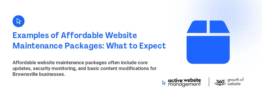 Examples of Affordable Website Maintenance Packages: What to Expect