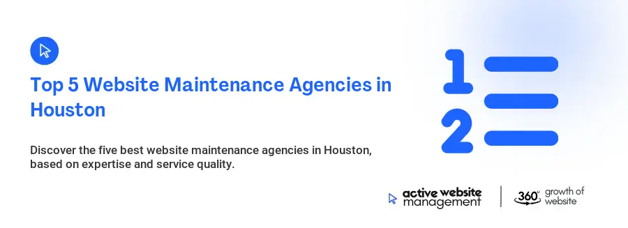 Top 5 Website Maintenance Agencies in Houston