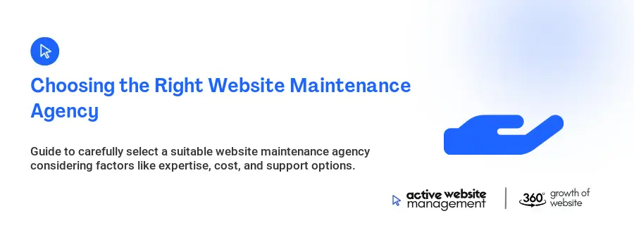 Choosing the Right Website Maintenance Agency