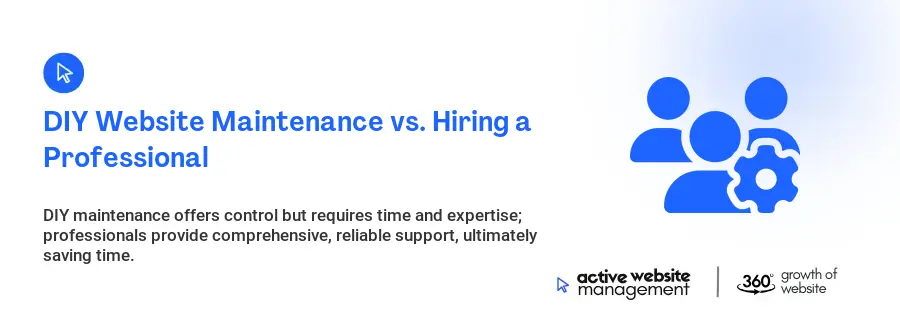 DIY Website Maintenance vs. Hiring a Professional